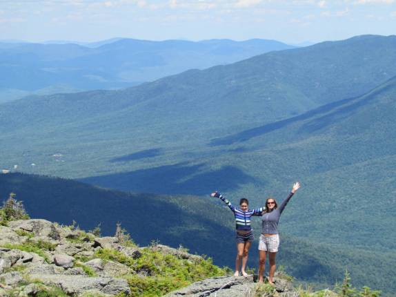A bela paisagem durante a subida do Mount Washington, ponto mais alto das White Mountains, região de Lincoln, em New Hampshire - Estados Unidos